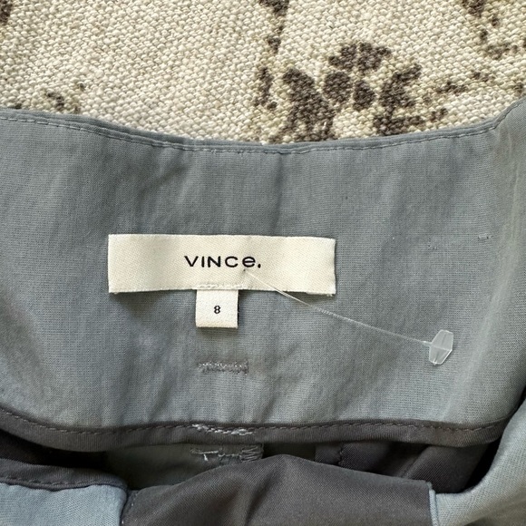 Vince Tie Waist Straight leg Trousers In Aqua Stone - Picture 8 of 16